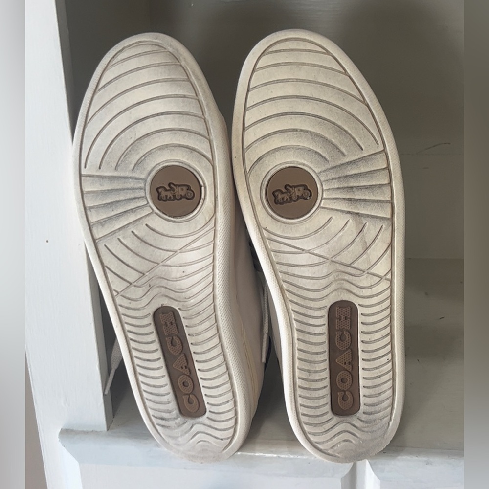 Coach Women’s Clip Leather Low Top Sneakers Size 8 - Picture 10 of 11